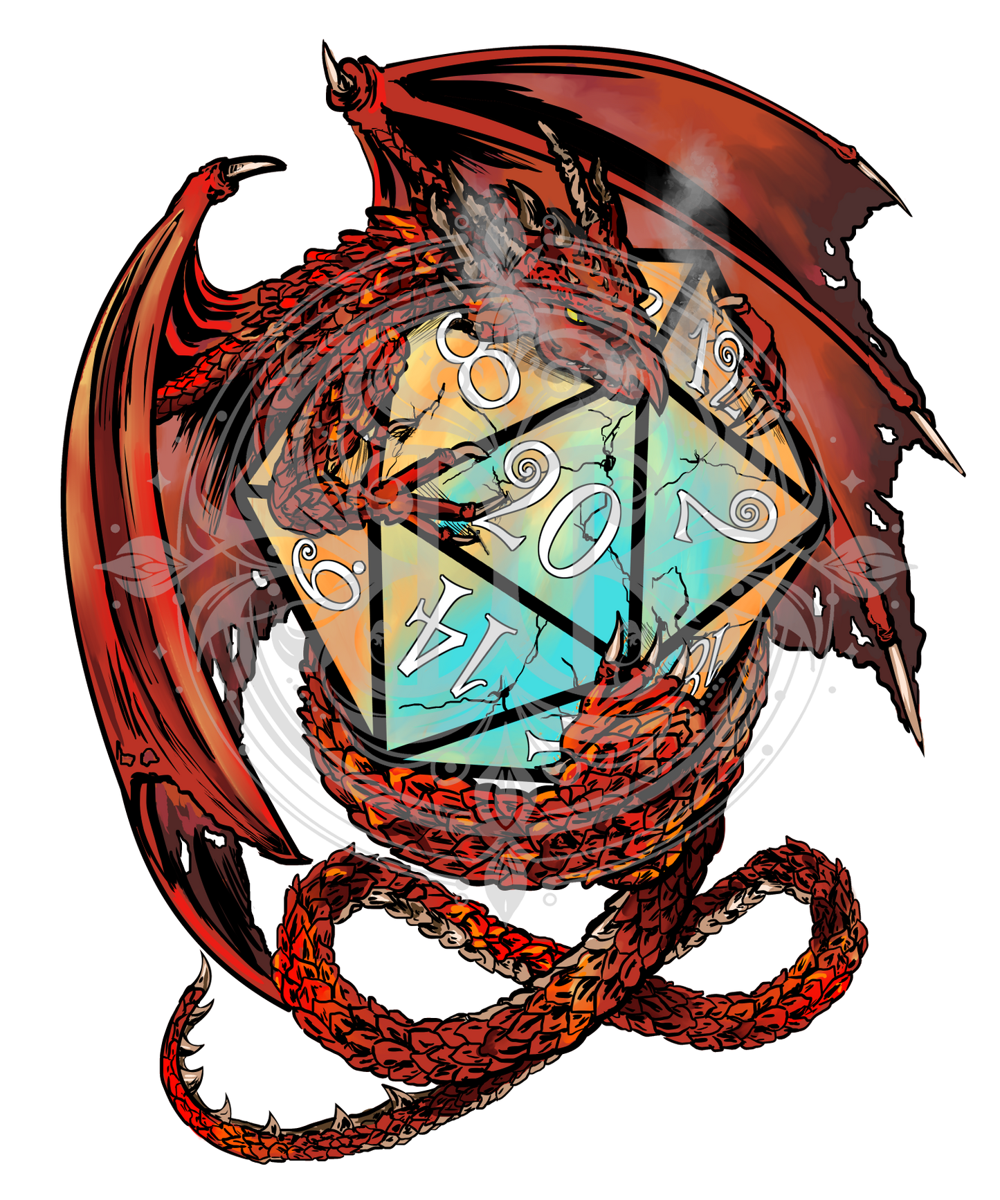 Red Dragon Sticker