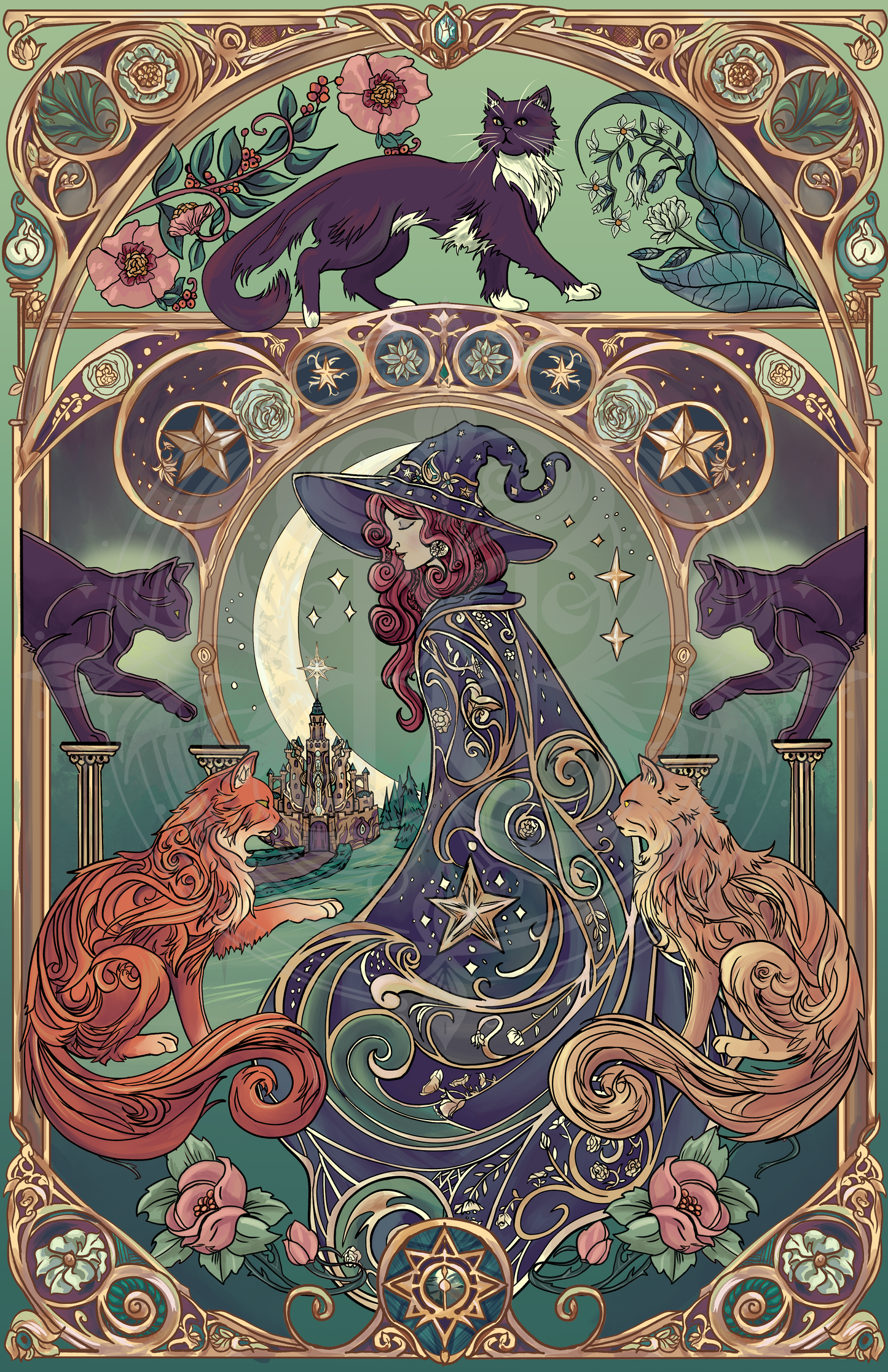 Coven of Cats Wall-sized Print