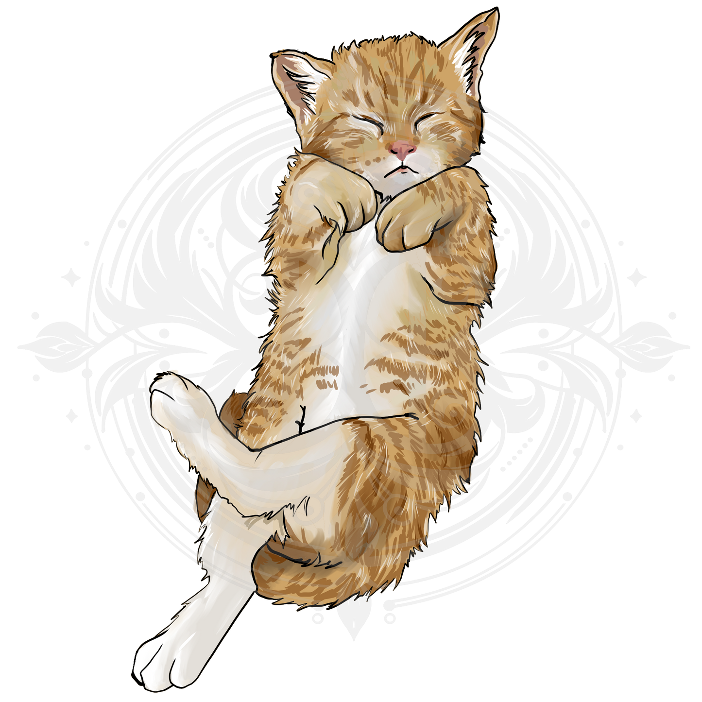 Kitten sleeping Sticker