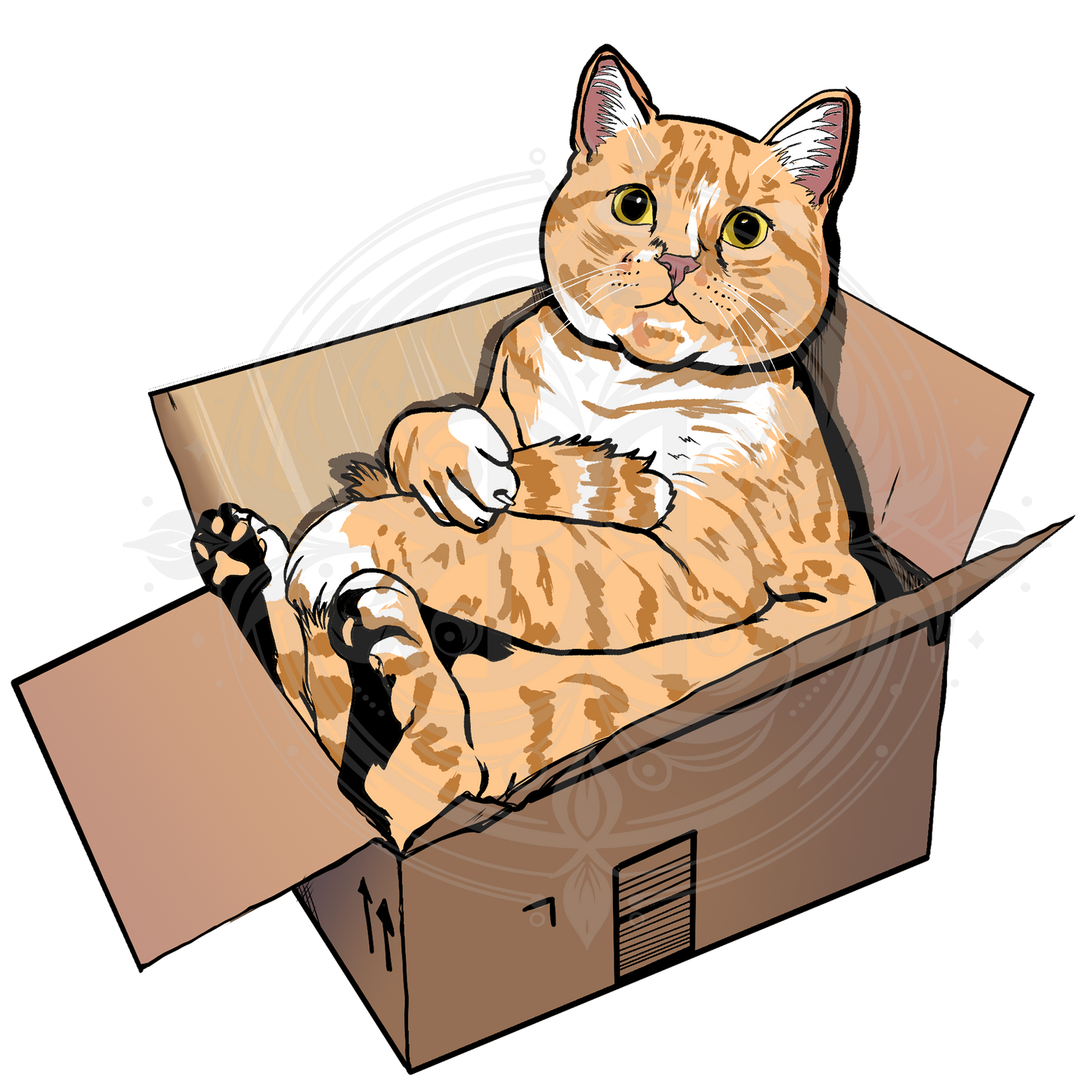 Kitty in a Box Sticker