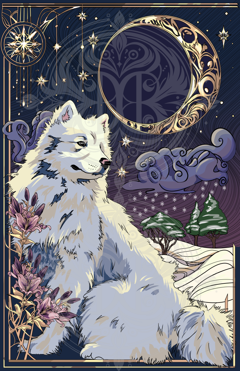 Snow dog-Small Print