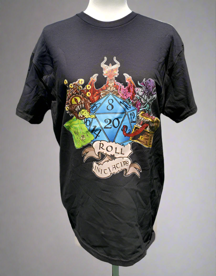 Command the Battlefield with Our "Roll Initiative" D&D Shirt