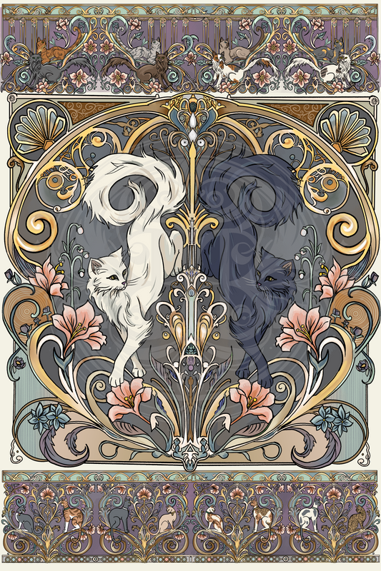Mirrored Dance Wall-Sized Print