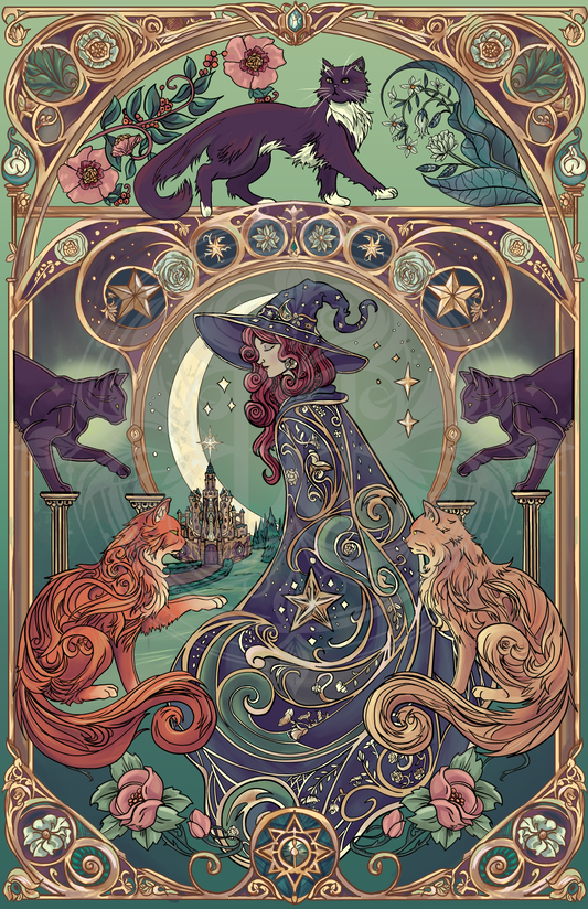 Coven of Cats Wall-sized Print