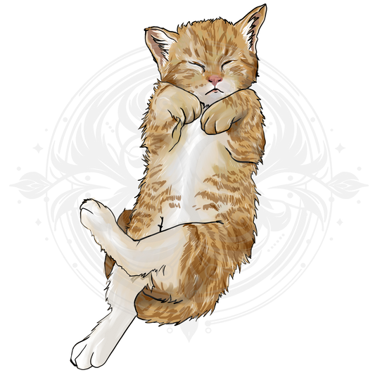 Kitten sleeping Sticker