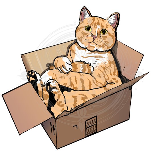 Kitty in a Box Sticker